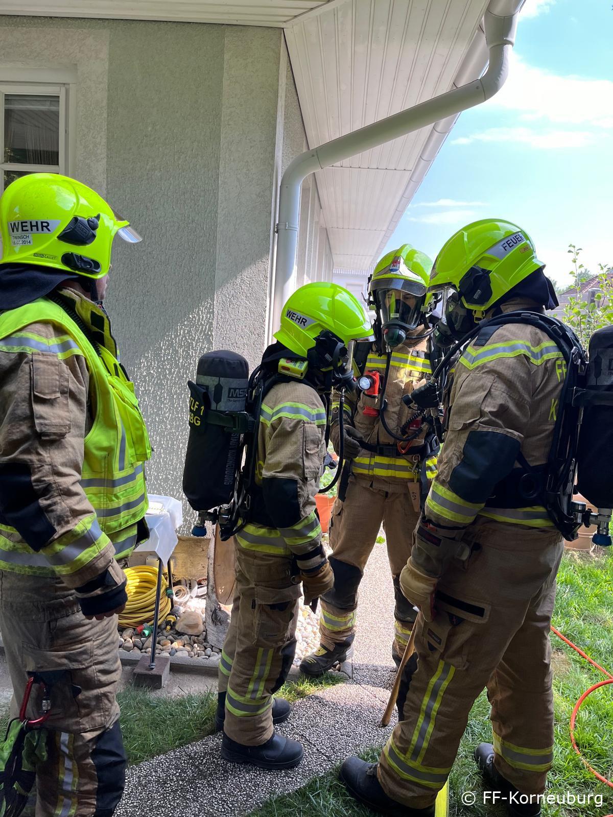 Kritische Minuten: Feuerwehr Korneuburg bewahrt Einfamilienhaus vor Brandkatastrophe